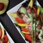 Grilled Steak Salad with Avocado Buttermilk Ranch from top