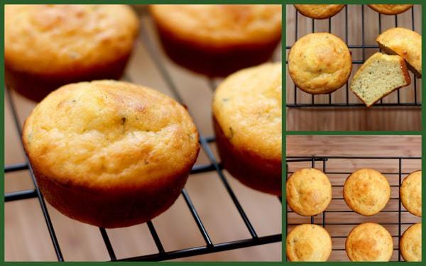 Sage Cornbread Muffins with Cranberry Orange Butter collage 1