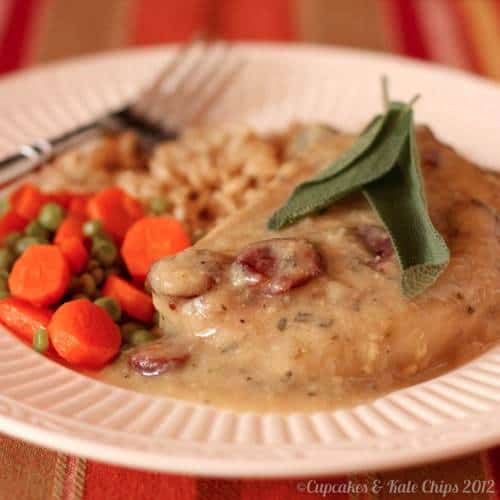 Cranberry Cider Gravy with Pork Chops