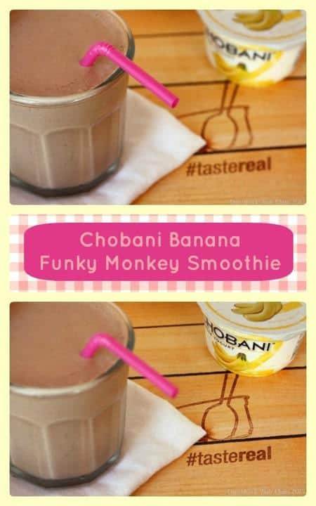 Banana Chobani Funky Monkey Smoothie