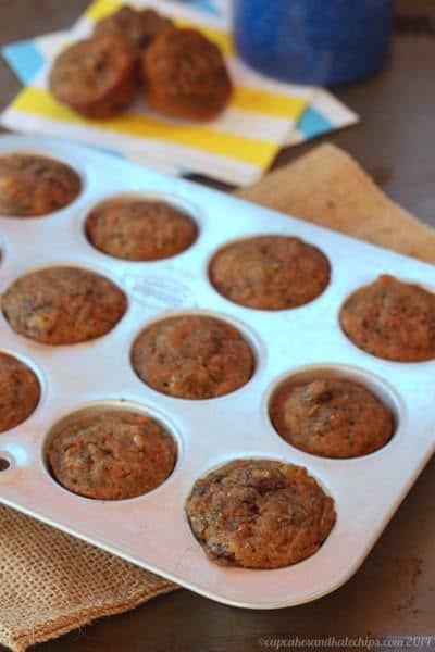 Carrot Zucchini Whole Wheat Mini Muffins 2