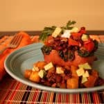 Stuffed baked sweet potatoes with Mexican flair! This healthy gluten-free meal is easy to make any night of the week, and it's a great gluten-free Cinco de Mayo food option, too! | CupcakesAndKaleChips.com