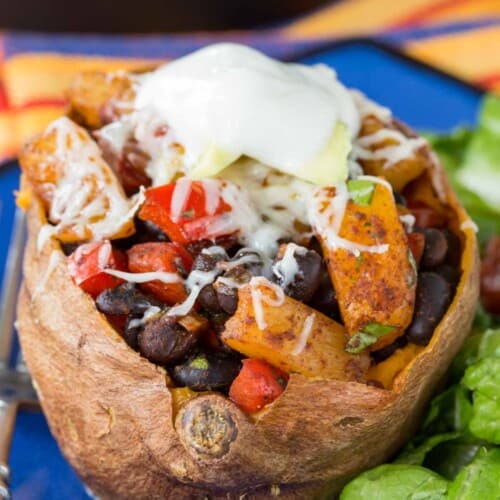 Stuffed Mexican Sweet Potatoes | Cupcakes & Kale Chips