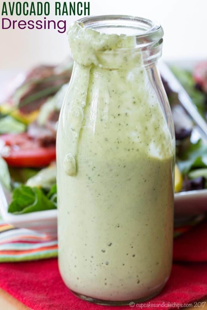 Avocado Buttermilk Ranch Salad Dressing Cupcakes & Kale Chips