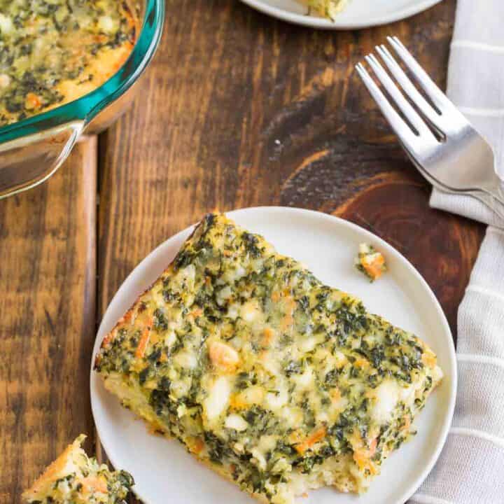 Gluten Free Veggie Breakfast Casserole Cupcakes & Kale Chips