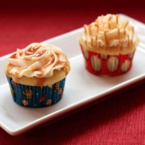 Peanuts & Cracker Jack Cupcakes