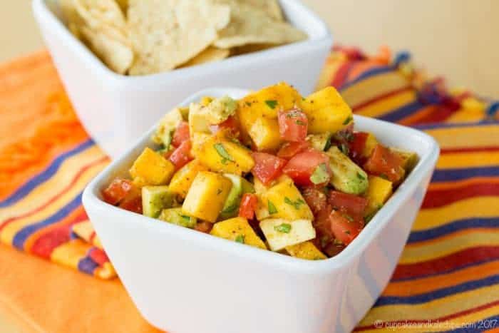 Mango Avocado Salsa - fruit salsa recipe