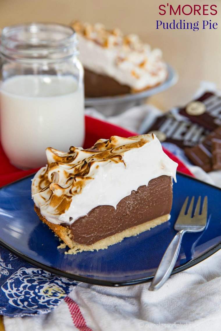 S'Mores Pudding Pie {gluten-free option} - Cupcakes & Kale ... - 760 x 1140 jpeg 79kB