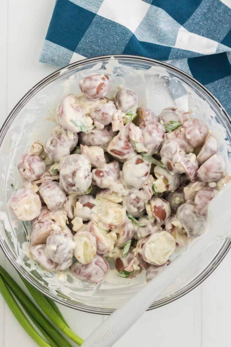 Healthy Blue Cheese Bacon Potato Salad Cupcakes & Kale Chips