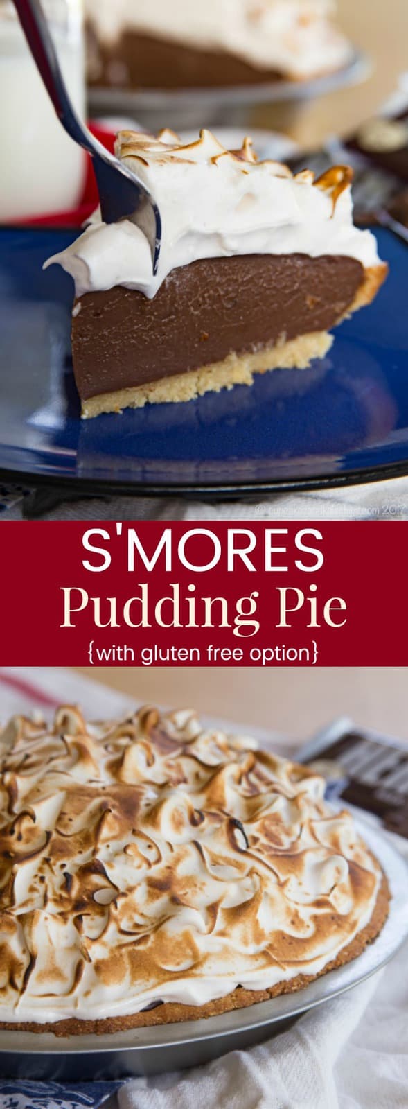 S'Mores Pudding Pie {glutenfree option} Cupcakes & Kale Chips