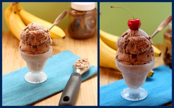 Bana Nutella Chip Ice Cream collage 2