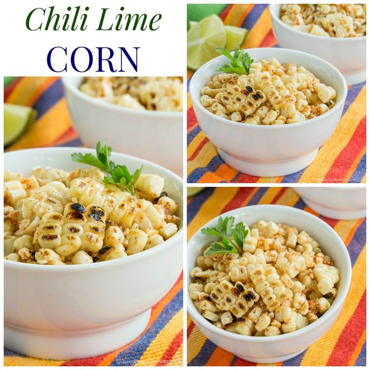 Photo collage for Chili Lime Corn.