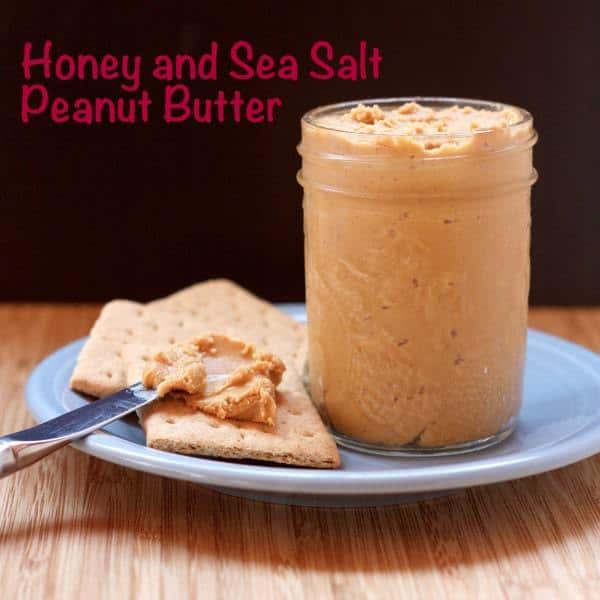 Honey Sea Salt Peanut Butter with caption