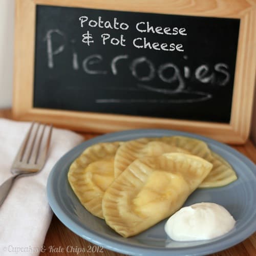 Potato Cheese and Pot Cheese (aka Farmer's Cheese) Pierogies | cupcakesandkalechips.com | #polishfood #homemade