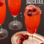 Sparkling Cranberry Mocktail Recipe image with title