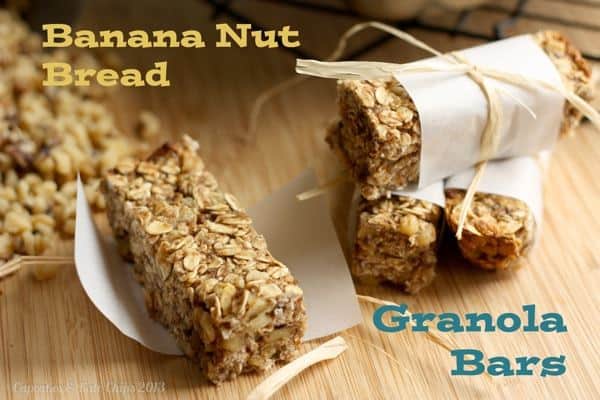 Banana nut breakfast granola bars.