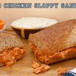 Buffalo chicken sloppy sandwich loaf.