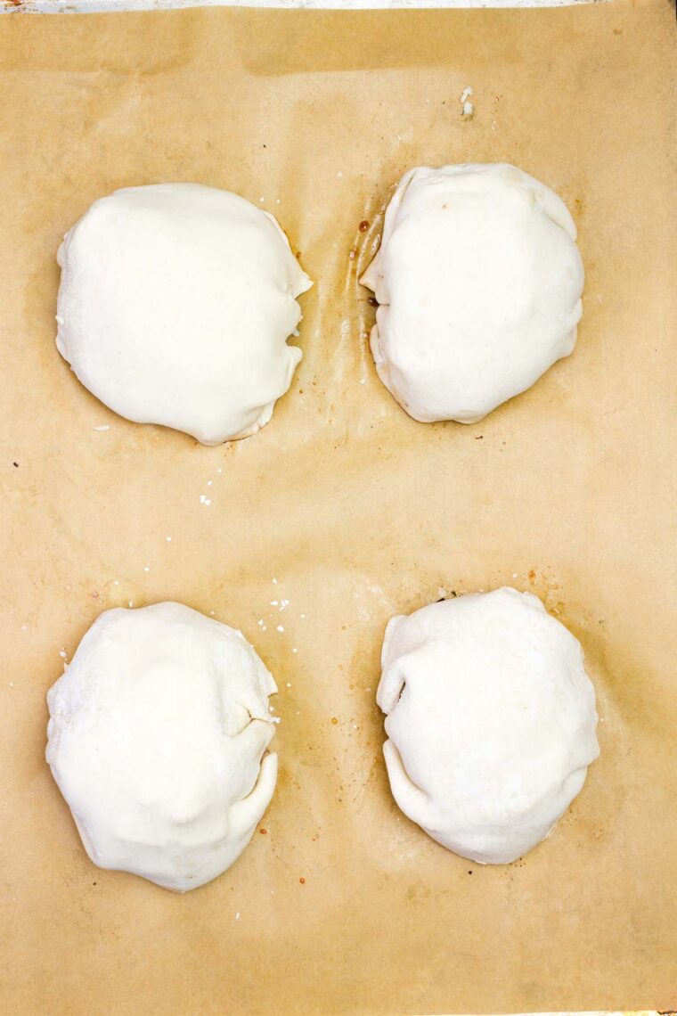 Puff pastry wrapped around filet mignon