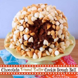 Chocolate Peanut Butter Cookie Dough Ball