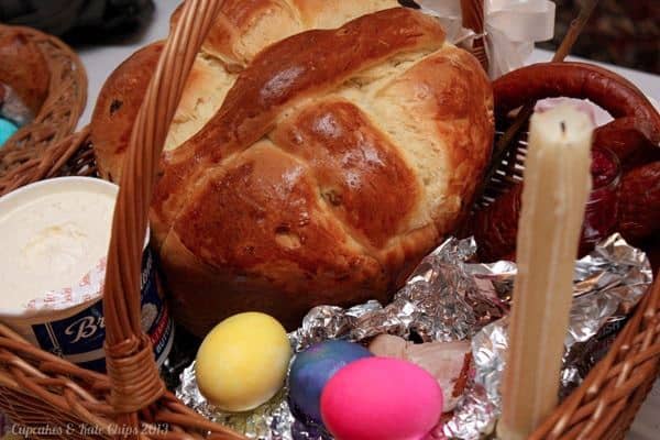 Paska Ukranian Easter Bread Basket