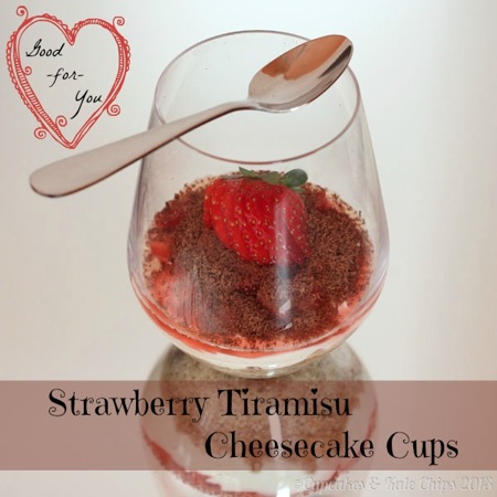 Good-for-You Strawberry Tiramisu Cheesecake Cups | cupcakesandkalechips.com | #glutenfree #grainfree #nobake 