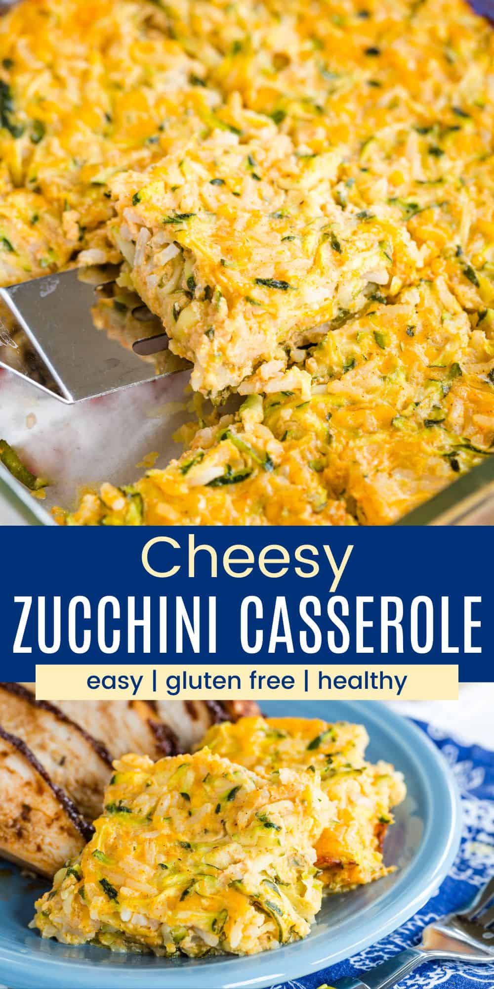 Cheesy Zucchini Casserole with Rice | Cupcakes & Kale Chips