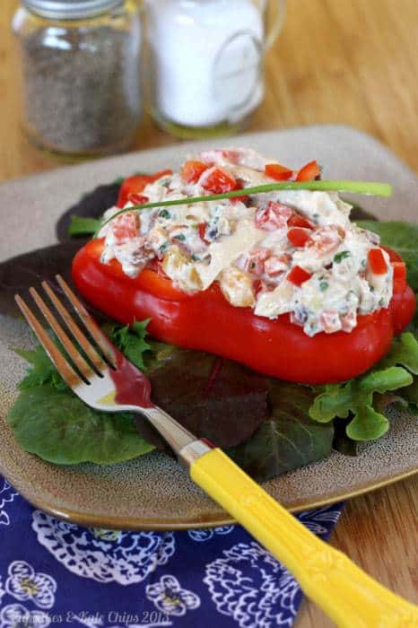 Peachy Pecan Chicken Salad | cupcakesandkalechips.com #glutenfree @Chobani #greekyogurt #chickensalad