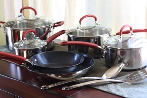 T-fal 12 piece stainless steel and non-stick cookware
