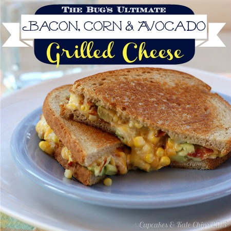 The Bug's Ultimate Bacon, Corn & Avocado Grilled Cheese | cupcakesandkalechips.com | #grilledcheese #bacon #avocado #glutenfree