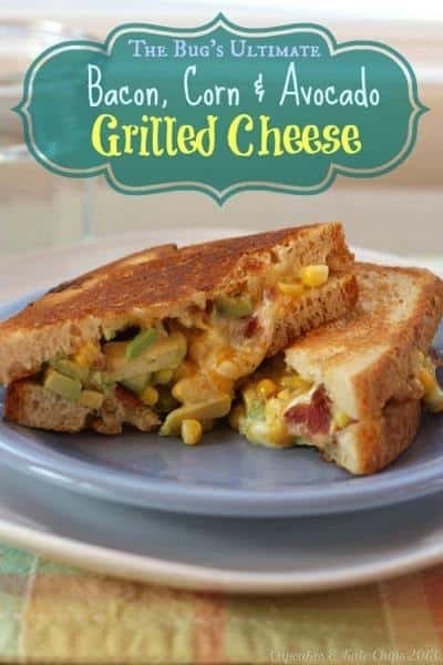 The Bug's Ultimate Bacon, Corn & Avocado Grilled Cheese | cupcakesandkalechips.com | #grilledcheese #bacon #avocado #glutenfree