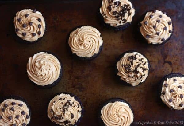The Bug's Ultimate {Healthier} Funky Monkey Chocolate Cupcakes | cupcakesandkalechips.com | #cupcakes #peanutbutter #chocolate