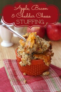 Title image for Apple, Bacon and Cheddar Cheese Stuffing.