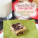 Chocolate Chip Sugar Cookie Bars Peanut Butter Frosting 2 title
