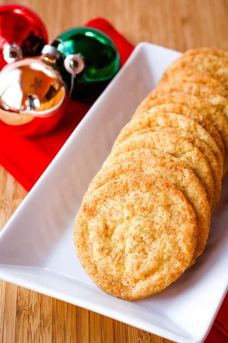 Orange Cardamom Cookies on a plate for Christmas