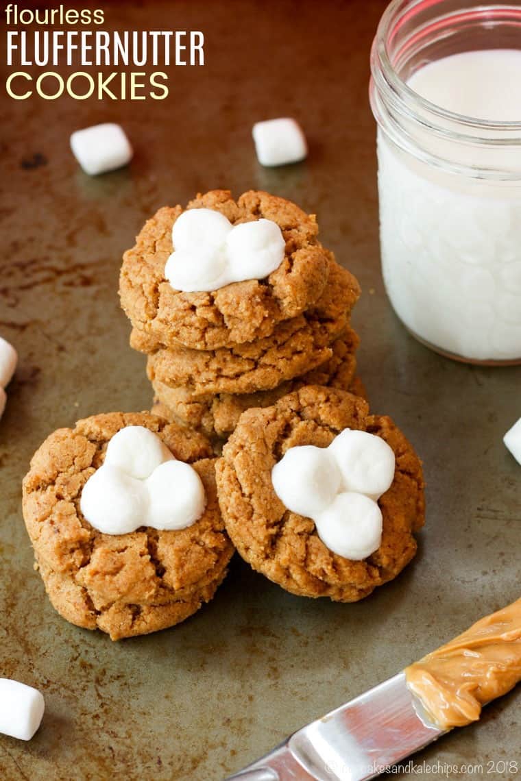 Flourless Fluffernutter Cookies