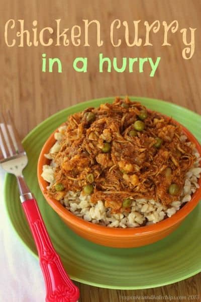 Chicken Curry in a Hurry - Use leftover chicken and veggies, along with Indian spices, to make this quick and easy gluten free dinner! | cupcakesandkalechips.com |