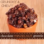 Crunchy and Chewy Chocolate Hazelnut Nutella Granola 2 title