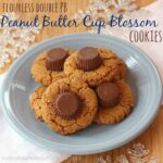 Flourless Double Peanut Butter Cup Blossom Cookies 6 title