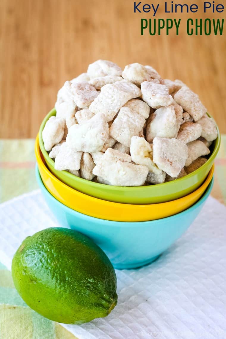 Key Lime Pie Puppy Chow Muddy Buddies