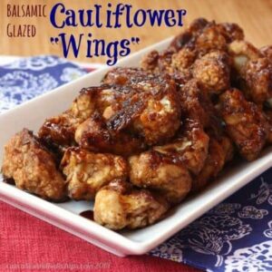 Title image for Balsamic Glazed Cauliflower Wings