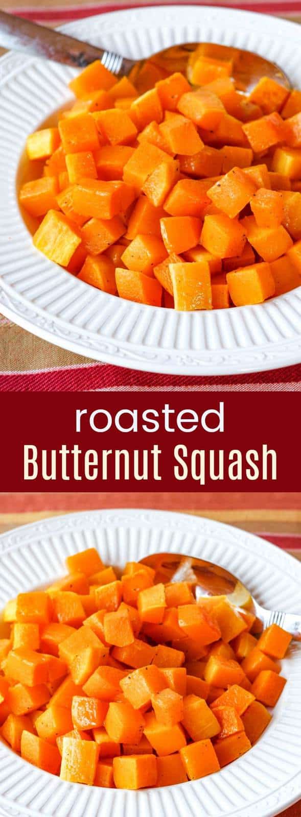 Pinterest title image for Roasted Butternut Squash