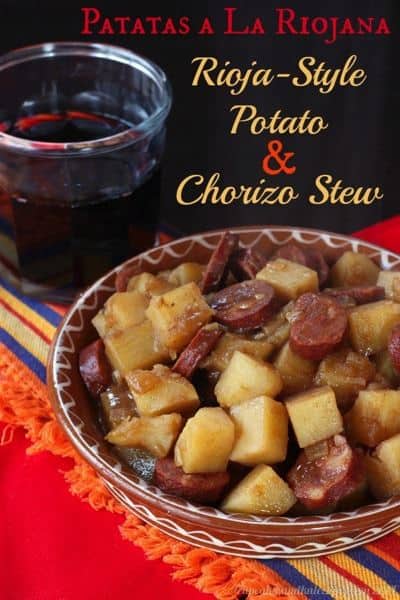 Patatas a La Riojana (Rioja-Style Potato & Chorizo Stew) | cupcakesandkalechips.com | #tapas #appetizer #side #glutenfree