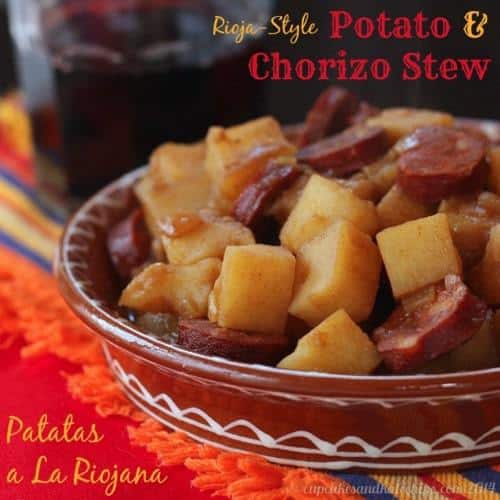 Patatas a La Riojana (Rioja-Style Potato & Chorizo Stew) | cupcakesandkalechips.com | #tapas #appetizer #side #glutenfree