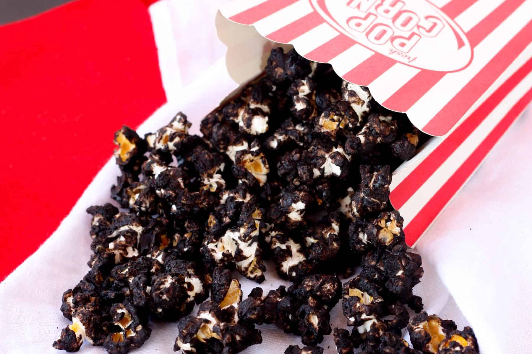 {healthier} Glazed Mexican Chocolate Popcorn | cupcakesandkalechips.com | #glutenfree #vegan #snack