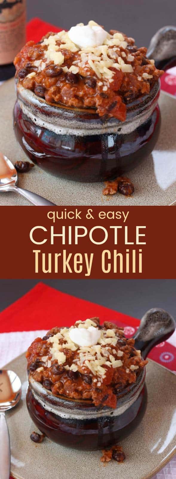 Quick & Easy Chipotle Turkey Chili - Cupcakes & Kale Chips