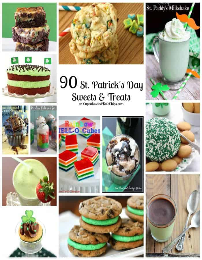 90 St. Patrick's Day Sweets & Treats - Cupcakes & Kale Chips