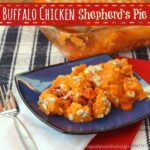 Buffalo Chicken shepherds pie with sweet potatoes.