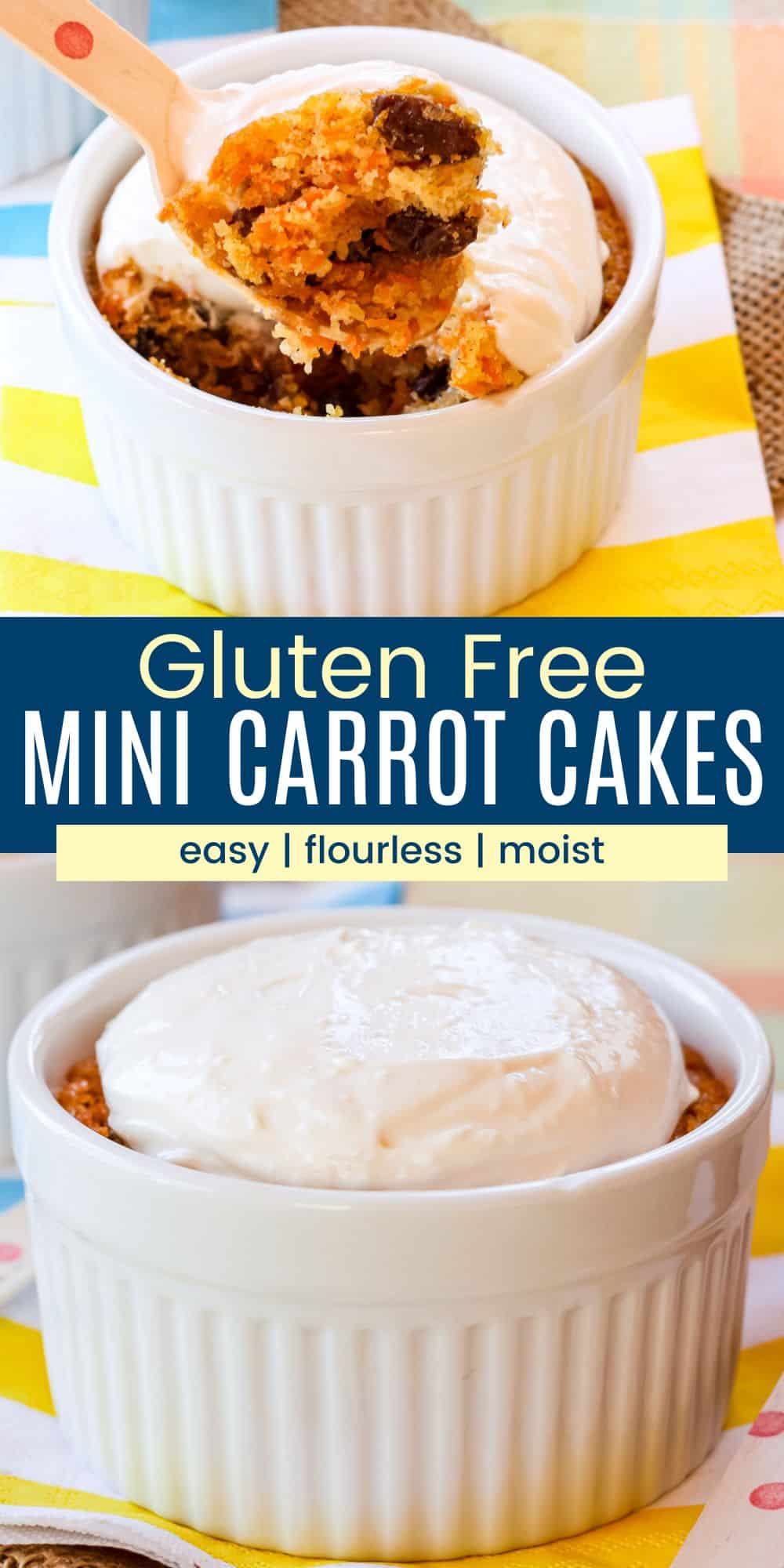 Gluten-Free Mini Carrot Cakes for Two | Cupcakes & Kale Chips