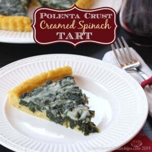Polenta Crust Creamed Spinach Tart