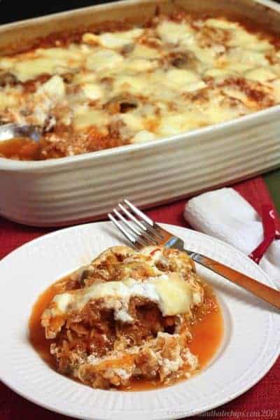 Turkey Sausage and Mushroom Spaghetti Squash Casserole Recipe